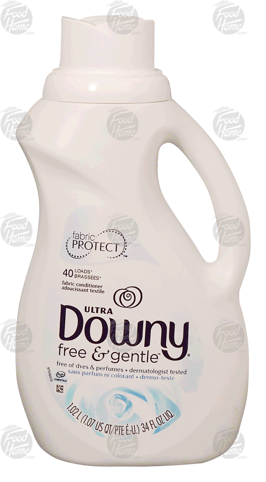 Downy free & gentle fabric conditioner, free of dyes & perfumes, 40 loads Full-Size Picture